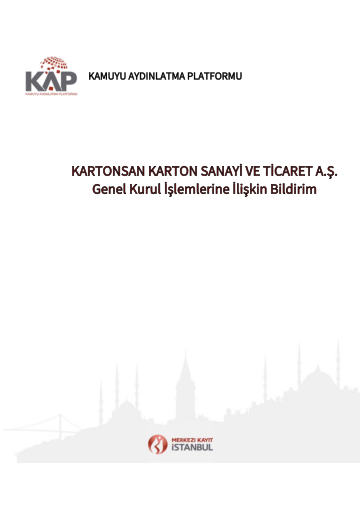 05052020 Tarihli Genel Kurulun Tesciline İlişkin Bildirim