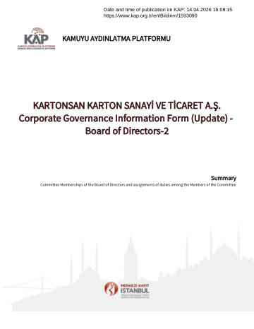 Material Event Disclosure Form 5 -14/04/2026