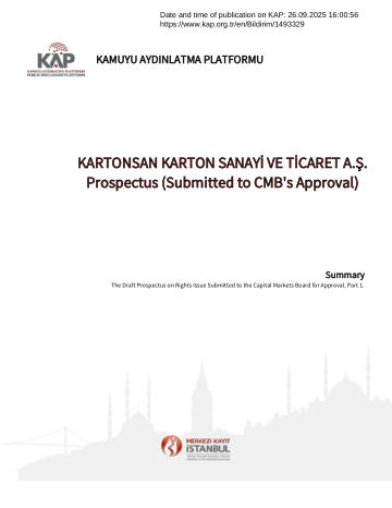 Material Event Disclosure Form 1 - 26/09/2025