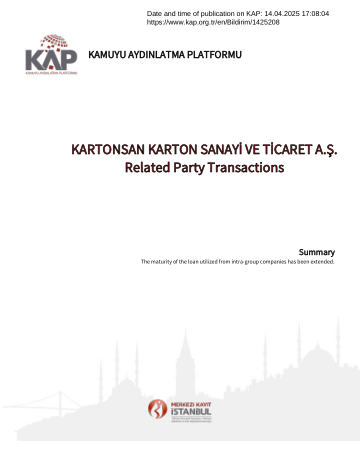 Material Event Disclosure Form 2 - 14/04/2025