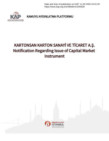 Material Event Disclosure Form 1 -11/02/2026