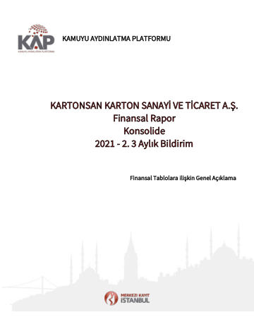Kartonsan Bağımsız Denetim Raporu 06/2021