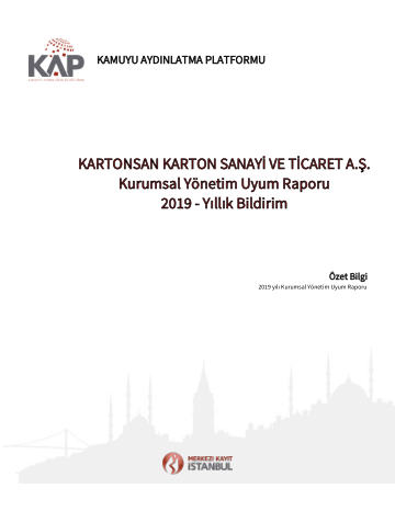 Kurumsal Uyum Raporu 2019