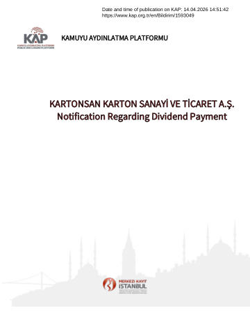 Material Event Disclosure Form 4 -14/04/2026