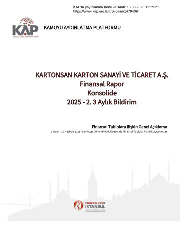 Kartonsan Bağımsız Denetim Raporu 06-2025
