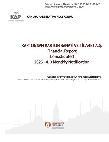 Financial Statements and Notes 12/2025