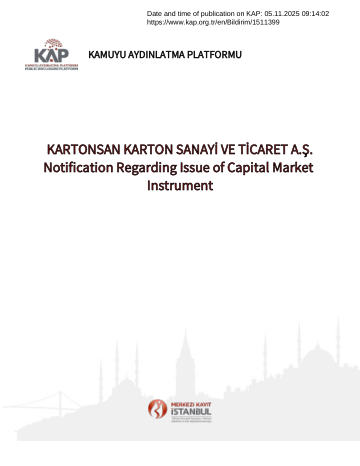 Material Event Disclosure Form 1 - 05/11/2025