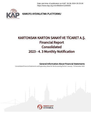 Financial Statements and Notes 12/2023