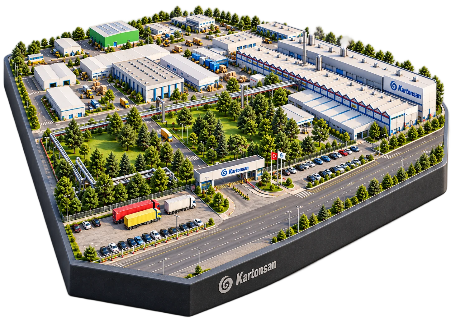 Kartonsan factory facilities